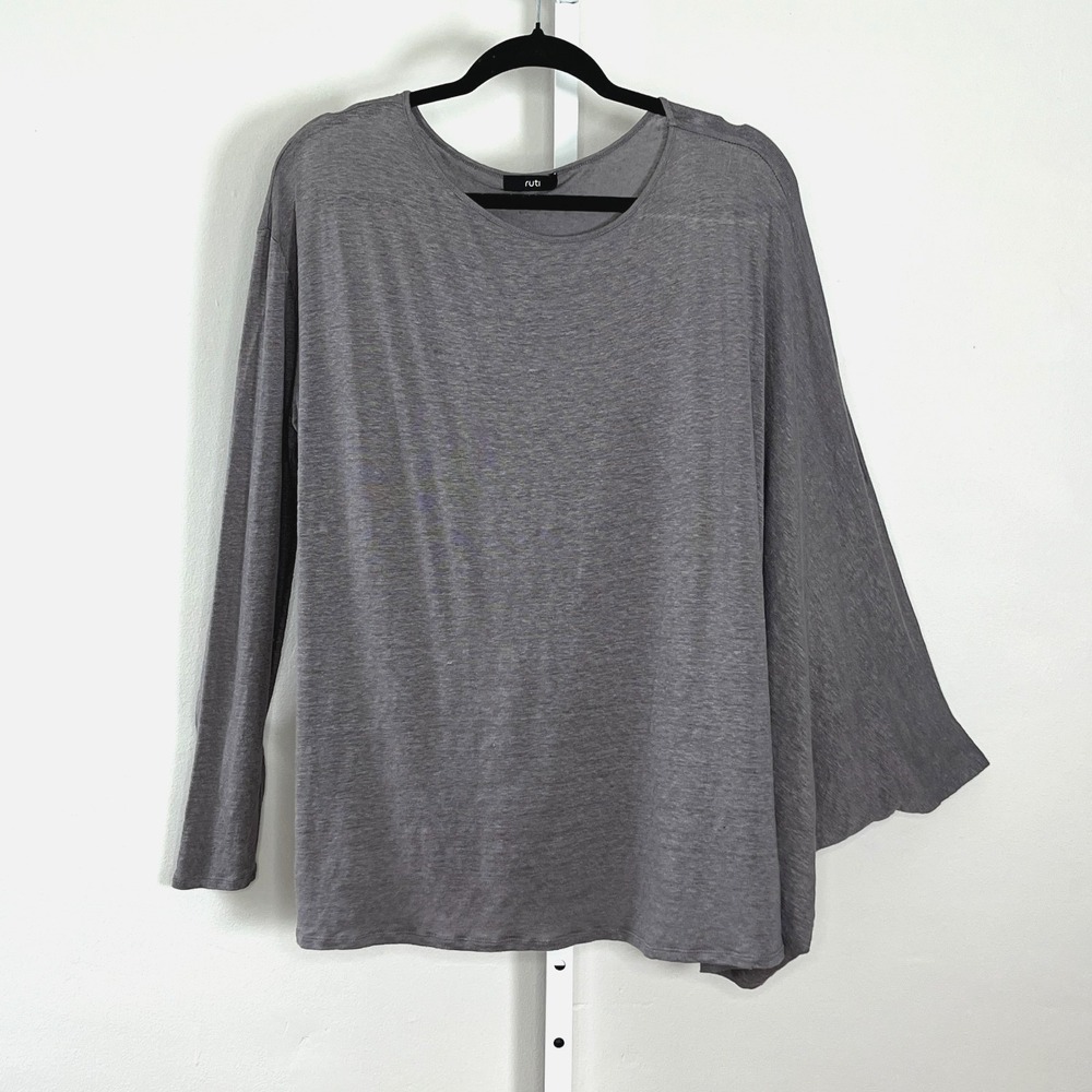 Ruti Assymetric Sleeves Top Tunic Oversized 2 Linen Drapey Artsy